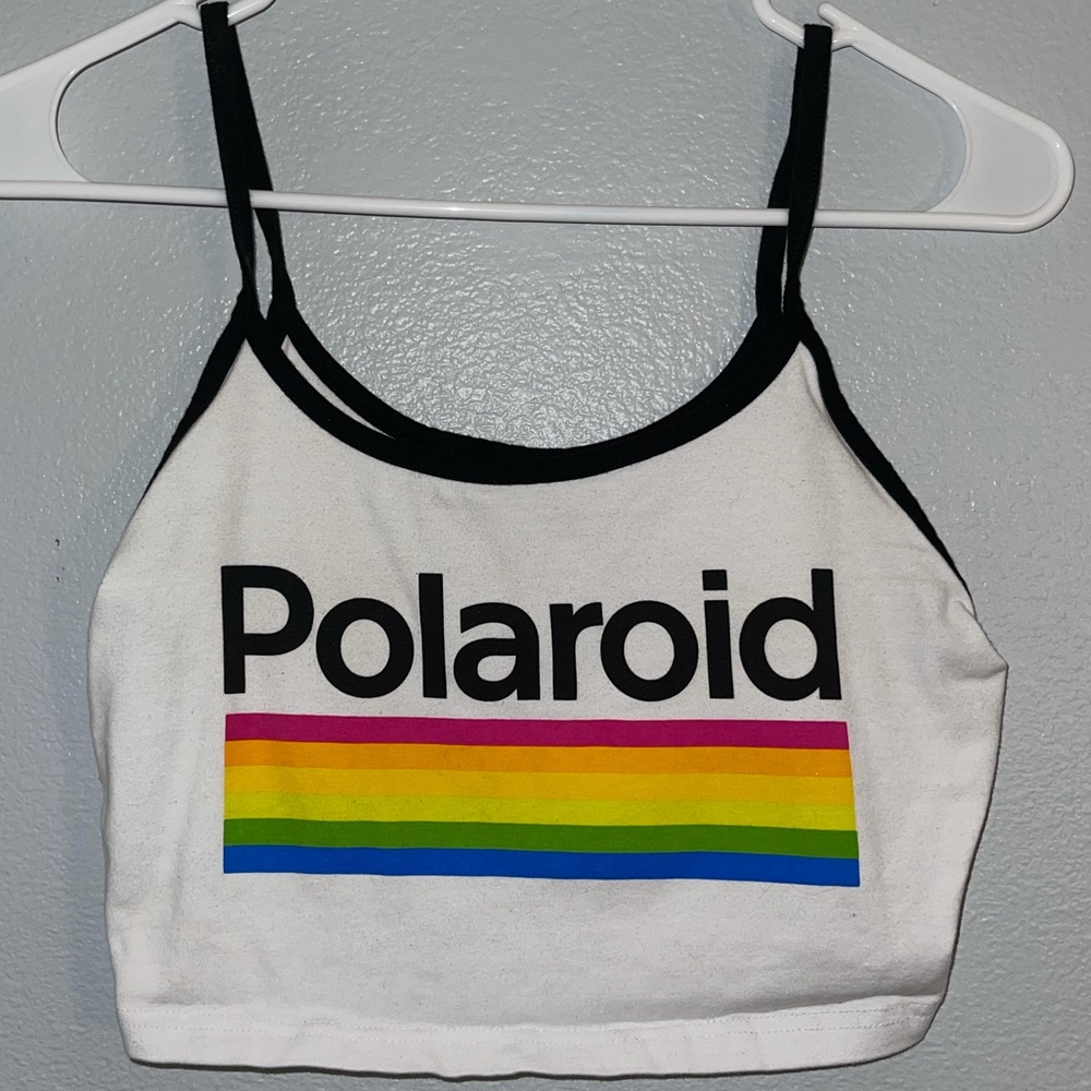 Polaroid crop top